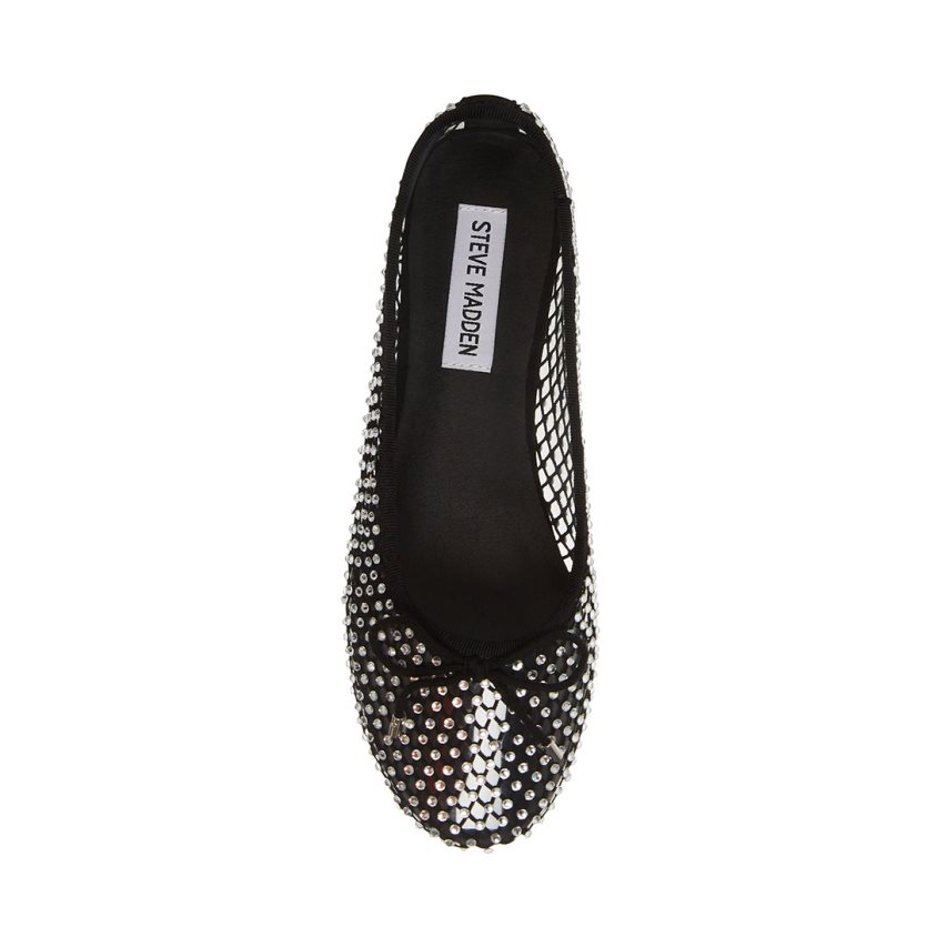 Black Steve Madden Blossoms-m Women's Ballet Flats | PH 6853UJV